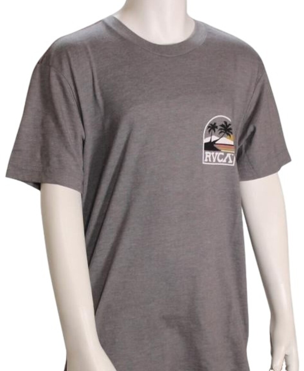 RVCA Sunny Days Short Sleeve T-Shirt 2XL Mens Smoke Grey Slim Fit NWT XXL